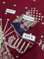 LAWN COTTON Suit With KHAADI NET Dupatta (Un Stitch) - Image 7