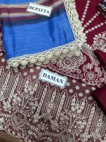 LAWN COTTON Suit With KHAADI NET Dupatta (Un Stitch) - Image 6
