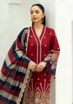 LAWN COTTON Suit With KHAADI NET Dupatta (Un Stitch)