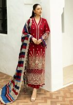 LAWN COTTON Suit With KHAADI NET Dupatta (Un Stitch) - Image 2