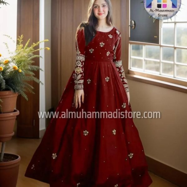 Sequence Boti With Thread Zarri Work Maxi 2 Piece Set