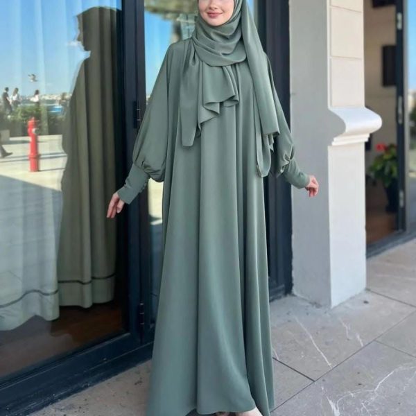 Olive  Abaya With Stoller