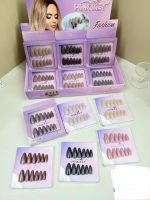PINK KEY NAIL SET – 12 Piece Nails Pack with Glue Sticker (Original 8 Articles)
