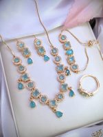 Zarcon 3 Pieces Heart Combo Set includes chain, locket, and adjustable ring. - Image 2