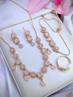 Zarcon 3 Pieces Heart Combo Set includes chain, locket, and adjustable ring. - Image 4