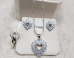 Zarcon 2 Pieces Set includes a chain locket and matching earrings - Image 3