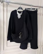 Fleece Track Suit for Women with a matching Bag - Image 4