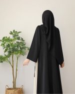 Elegant Black Emma Abaya With Stoller - Image 5