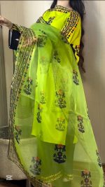 Zest Tribal 3PCS Set With Chiffon Dupatta - Image 6