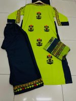 Zest Tribal 3PCS Set With Chiffon Dupatta - Image 2