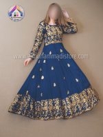 Front Border Sleeves Embroidery With Handwork Nug Long Maxi 2Pcs - Image 5