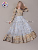 Front Border Sleeves Embroidery With Handwork Nug Long Maxi 2Pcs - Image 6