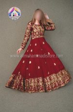 Front Border Sleeves Embroidery With Handwork Nug Long Maxi 2Pcs