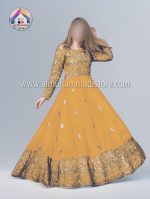 Front Border Sleeves Embroidery With Handwork Nug Long Maxi 2Pcs - Image 2