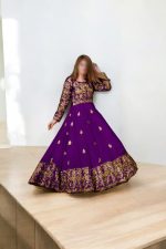 Front Border Sleeves Embroidery With Handwork Nug Long Maxi 2Pcs - Image 8