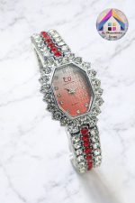 Luxury Emerald Diamond Watch – Premium Crystal Bracelet Watch for Women