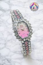 Luxury Emerald Diamond Watch – Premium Crystal Bracelet Watch for Women - Image 2