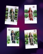 Kids Embroidered Gown 3Pcs Dress – Inner, Trouser & Organza Gown