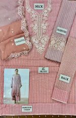 Maria-B Tie-Dyed Chiffon Embroidered Unstitched 3Pcs Suit - Image 6