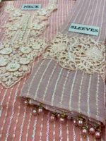 Maria-B Tie-Dyed Chiffon Embroidered Unstitched 3Pcs Suit - Image 3