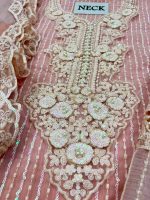 Maria-B Tie-Dyed Chiffon Embroidered Unstitched 3Pcs Suit - Image 4