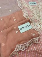 Maria-B Tie-Dyed Chiffon Embroidered Unstitched 3Pcs Suit - Image 2