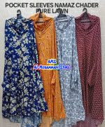 Sleeves Namaz Chadar With Naqab – Swiss Lawn - Image 7