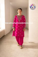 Cotton Embroidered Kids 2Pcs Suit - Image 5