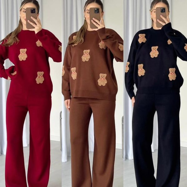 Teddy Bear Kids Track Suit – Shirt & Trouser Set