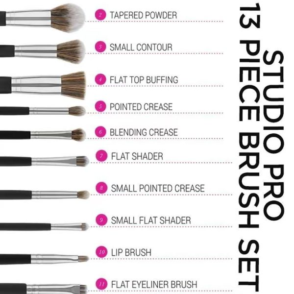 Original BH Cosmetics Studio Pro 13 Piece Makeup Brushes Set